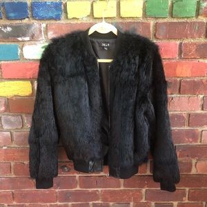 Fur Bomber Jacket